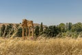 Temple of Castor and Pollux, one of the Greek temples of Italy, Magna Graecia. Royalty Free Stock Photo