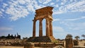 The temple of Castore and Polluce, Valley of the temples, Sicily