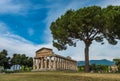 The Temple of Ceres or Athena at Paestum archaeological site, Province of Salerno, Campania, Italy