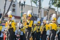 Marching band of the famous Temple City Camellia Festival Royalty Free Stock Photo