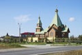 Temple in the city of Polyarnye Zori. The Murmansk region. Russia