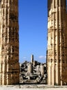 Temple columns and ruins