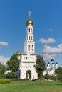 Temple complex in the village of Zavidovo. Russia. Royalty Free Stock Photo