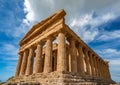 Temple Of Concordia An Ancient Greek Temple In The Valley Of The Temples, Agrigento, Sicily, Italy