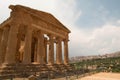 Temple of Concordia facade, Temples Valley, Agrigento, Sicily. Royalty Free Stock Photo