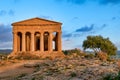 Temple of Concordia (Tempio della Concordia). Valle dei Templi (Valley of the Temples). Agrigento Sicily Italy Royalty Free Stock Photo