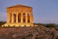 Temple of Concordia (Tempio della Concordia). Valle dei Templi (Valley of the Temples). Agrigento Sicily Italy Royalty Free Stock Photo