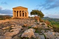 Temple of Concordia (Tempio della Concordia). Valle dei Templi (Valley of the Temples). Agrigento Sicily Italy Royalty Free Stock Photo