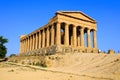 Temple of Concordia, Valley of the Temples, Agrigento, Sicily, Italy Royalty Free Stock Photo