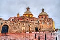 Temple and Convent of the Holy Cross in Queretaro, Mexico Royalty Free Stock Photo