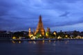 The temple of dawn in Bangkok Royalty Free Stock Photo