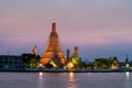 temple of dawn (wat arun) in bangkok ,thailand renovate and repair Royalty Free Stock Photo