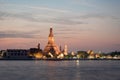 Temple of dawn wat arun in bangkok ,thailand renovate and repa Royalty Free Stock Photo