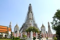 The Temple of Dawn Wat Arun and a beautiful blue sky Royalty Free Stock Photo