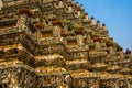 The Temple of Dawn Wat Arun and a beautiful blue sky in Bangkok, Thailand Royalty Free Stock Photo