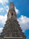 The Temple of Dawn Wat Arun and blue sky in Bangkok, Thailand Royalty Free Stock Photo