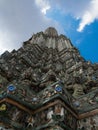 The Temple of Dawn Wat Arun and blue sky in Bangkok, Thailand Royalty Free Stock Photo