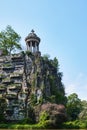 Temple de la Sibylle in the Parc des Buttes Chaumont in Paris France Royalty Free Stock Photo