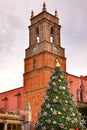 Temple de San Rafael Christmas Tree San Miguel de Allende Mexico Royalty Free Stock Photo