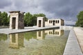 Temple Debod  in the center of Madrid Royalty Free Stock Photo