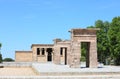 Temple of Debod Rosaleda park garden Madrid Spain Royalty Free Stock Photo