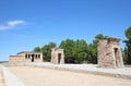 Temple of Debod Rosaleda park garden Madrid Spain Royalty Free Stock Photo