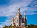 The Temple del Sagrat Cor (Church of the Sacred Heart). Barcelona. Spain. Royalty Free Stock Photo