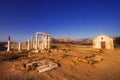 Temple of Demeter and an early Christian Basilica on Naxos island, Greece Royalty Free Stock Photo