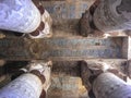 Temple of Dendera. Detail . Egypt Royalty Free Stock Photo