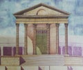 Temple of Diana facade, Hypothetical depiction