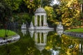 The beautiful Park of Villa Pallavicini, in Genua, Italy. Chines