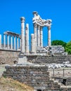 Temple of Dionysos in the Pergamon Ancient City, Turkey