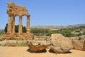 Temple of Dioscuri Castor and Pollux Sicily Italy