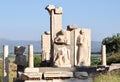 Temple of Domitian or the Sebastoi, Curetes Street, Ephesus, Selcuk, Turkey Royalty Free Stock Photo