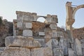 Temple of Domitian or the Sebastoi, Curetes Street, Ephesus, Selcuk, Turkey Royalty Free Stock Photo