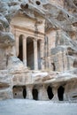 Temple Dushara at Little Petra, Jordan Royalty Free Stock Photo