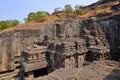 Temple of Ellora caves, the rock-cut temples, AURANGABAD, MAHARASHTRA in India