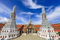 Phra Nakhon District,Bangkok,Thailand on June10,2020:Beautiful art and architecture of Wat Phra Kaew Wat Phra Si Rattana Royalty Free Stock Photo