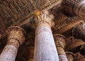 The temple of Esna (Khnum temple) Royalty Free Stock Photo