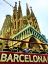 The Temple Expiatori de la Sagrada FamÃÂ­lia and tourism in Barcelona, Spain