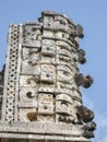 Temple Facade in Uxmal Yucatan Mexico Royalty Free Stock Photo