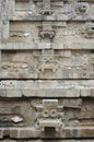 Temple of the Feathered Serpent, Quetzalcoatl, in Teotihuacan, Mexico Royalty Free Stock Photo