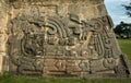 Temple of the Feathered Serpent in Xochicalco, Mexico. Royalty Free Stock Photo