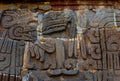 Temple of the Feathered Serpent in Xochicalco. Mexico. Royalty Free Stock Photo