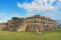 Temple of the Feathered Serpent in Xochicalco. Mexico. Royalty Free Stock Photo