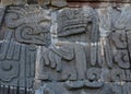 Temple of the Feathered Serpent in Xochicalco. Mexico. Royalty Free Stock Photo