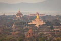 Temple field of Bagan at sunrise Royalty Free Stock Photo
