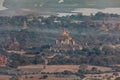 Temple field of Bagan at sunrise Royalty Free Stock Photo