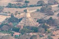 Temple field of Bagan at sunrise Royalty Free Stock Photo