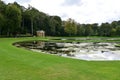 Temple, Fountains Abbey and Studley Royal Water Garden, nr Ripon, North Yorkshire, England, UK Royalty Free Stock Photo